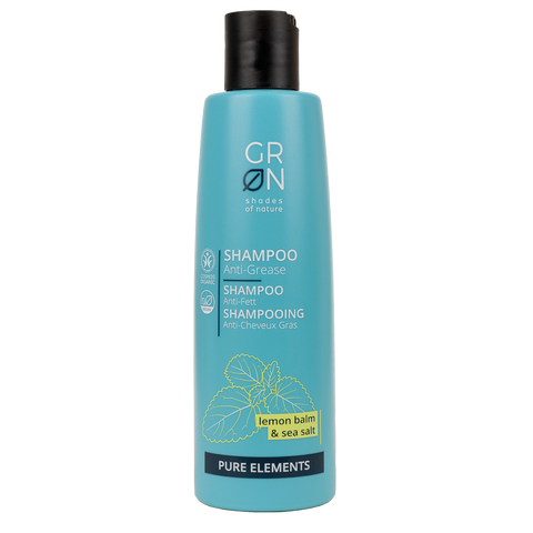 GRN Pure Elements - Shampoo Anti-Fedt Lemon Balm & Sea Salt 250ml