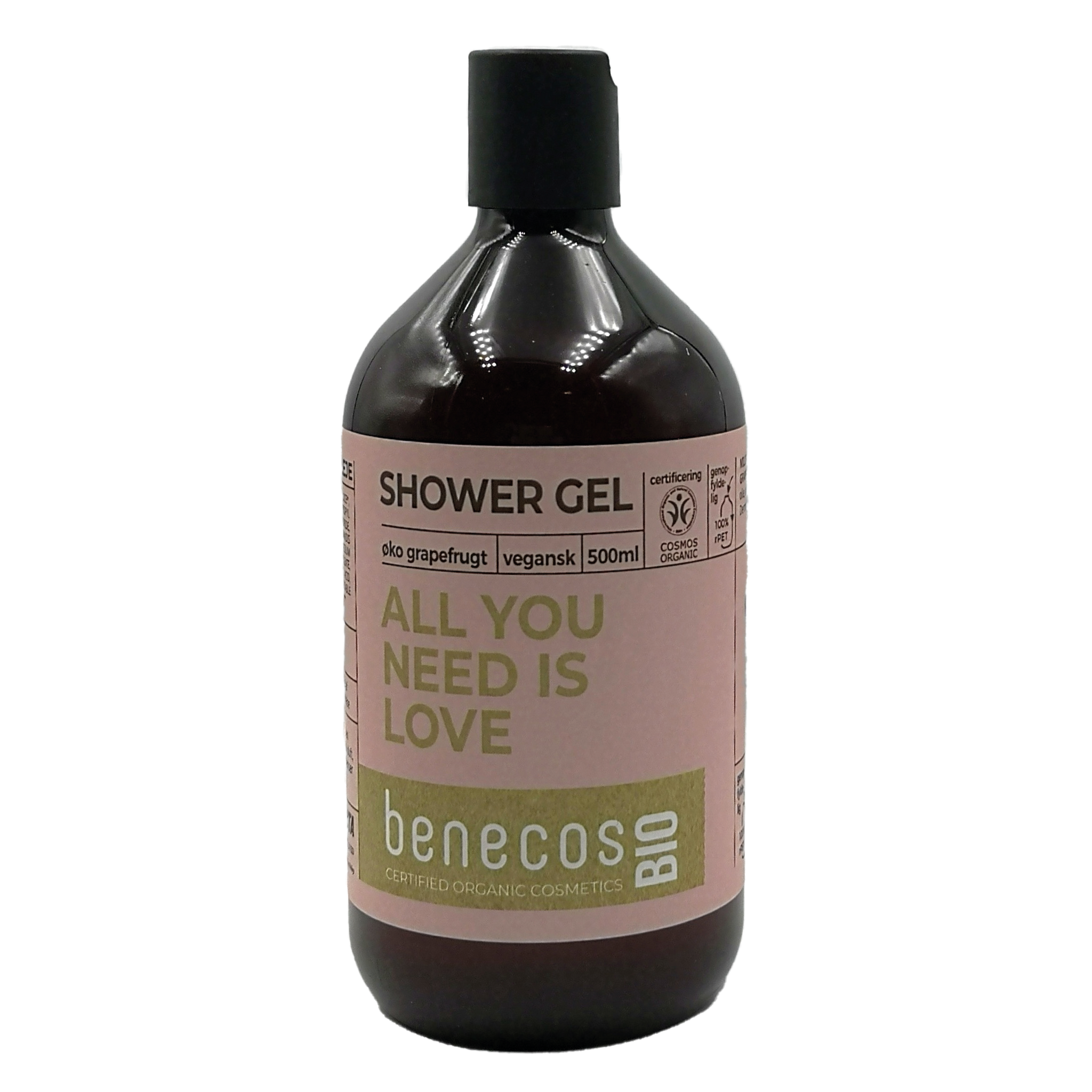 BenecosBIO Shower Gel øko grapefrugt, ALL YOU NEED IS LOVE 500ml