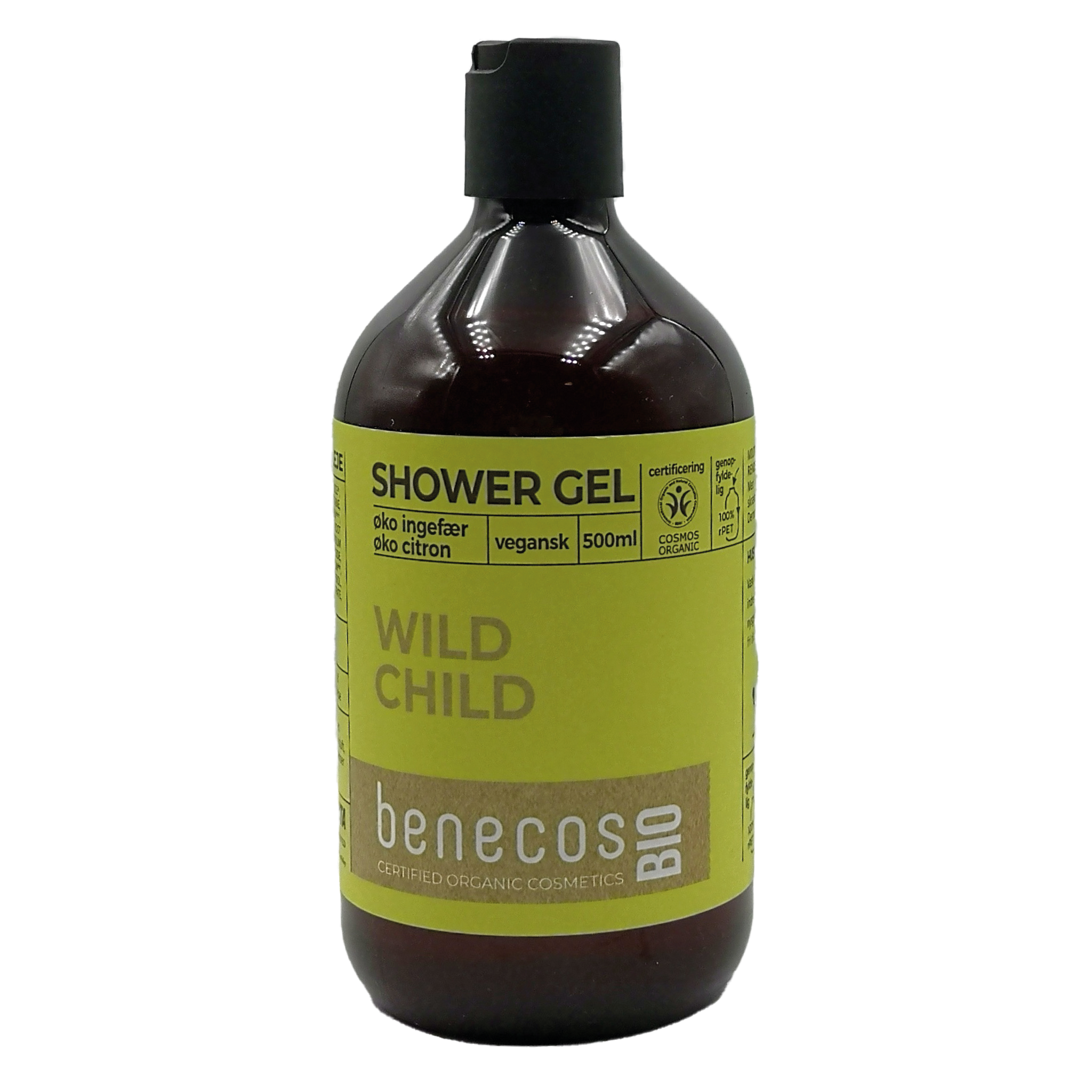 BenecosBIO Shower Gel øko citron & øko ingefær, WILD CHILD 500ml