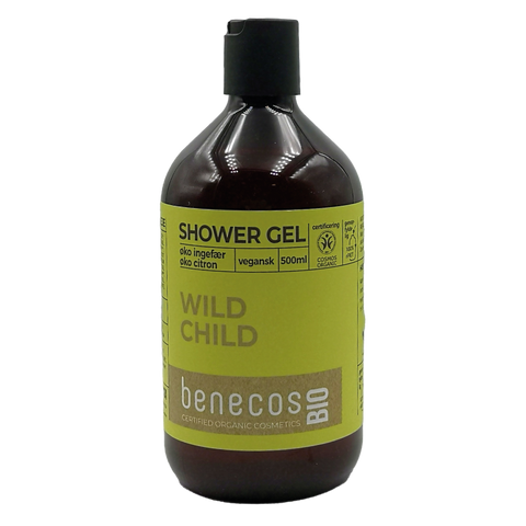 BenecosBIO Shower Gel øko citron & øko ingefær, WILD CHILD 500ml
