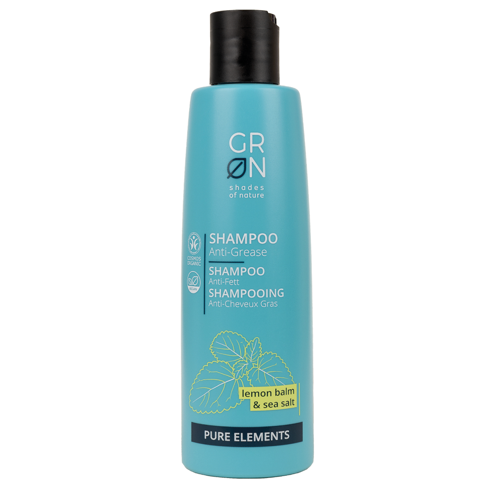 GRN Pure Elements - Shampoo Anti-Fedt Lemon Balm & Sea Salt 250ml