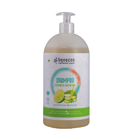 Benecos Shampoo FAMILY SIZE, Freshness Adventure